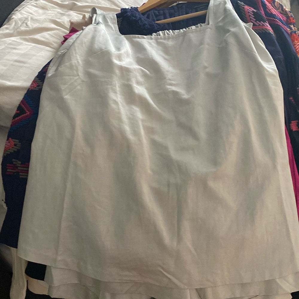 Club Monaco romper dress silver teal nwt 12